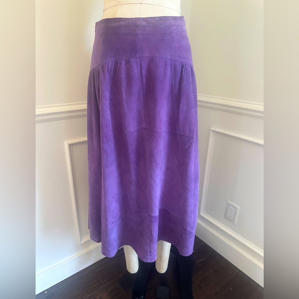 Vintage Purple suede skirt